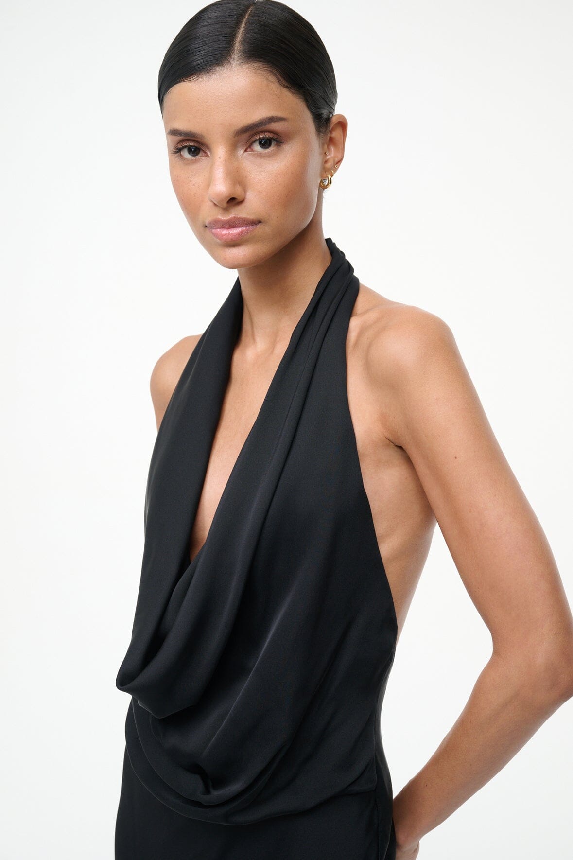 POPPI SILK DRESS | BLACK