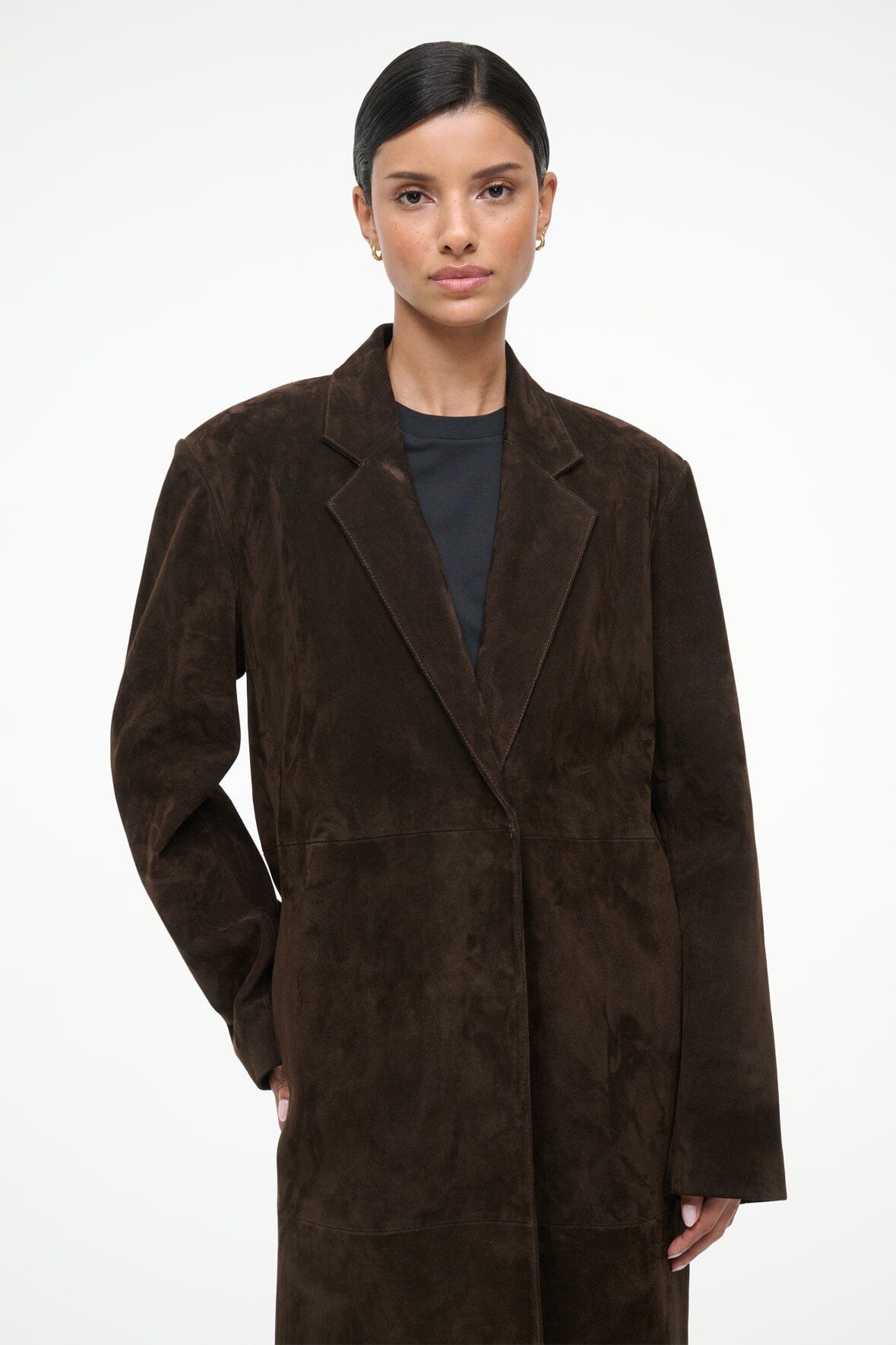 SABINE SUEDE JACKET | ESPRESSO